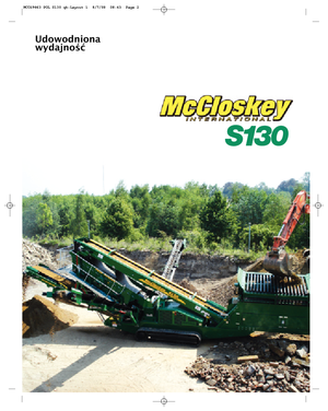 Mobile Screening Plants McCloskey S130 2-Deck