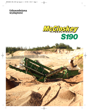 Mobile Screening Plants McCloskey S190 3-Deck