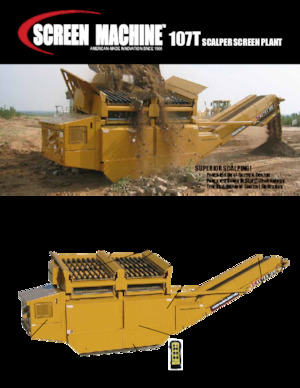 Mobile Screening Plants Screen Machine Industries  Scalper 107T