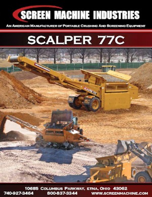 Mobile Screening Plants Screen Machine Industries  Scalper 77C