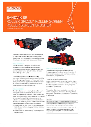 Mobile Screening Plants Sandvik SR2065