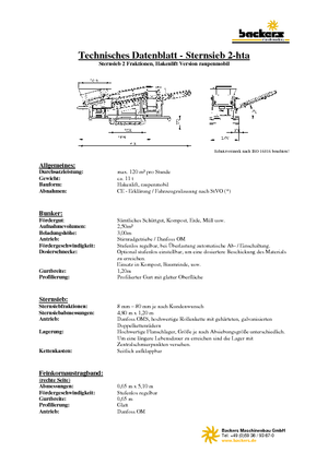 Mobile Screening Plants Backers Sternsieb 2-hta