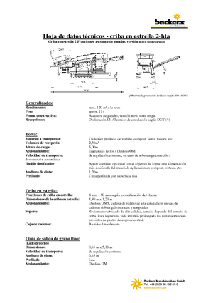 Mobile Screening Plants Backers Sternsieb 2-hta