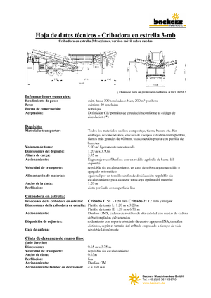 Mobil tarama tesisleri Backers Sternsieb 3-mb