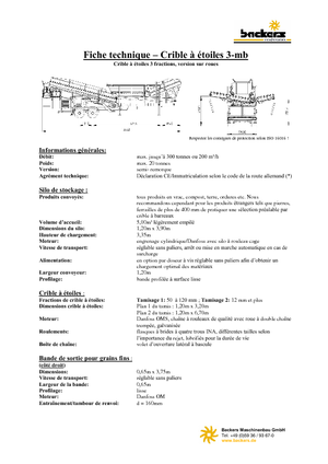 Mobil tarama tesisleri Backers Sternsieb 3-mb