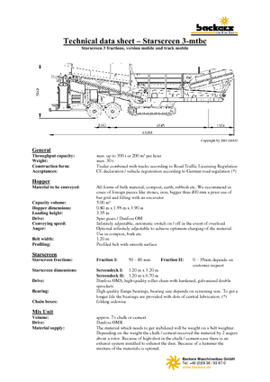 Mobile Screening Plants Backers Sternsieb 3-mtbc