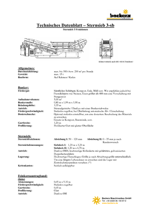 Mobile Screening Plants Backers Sternsieb 3-sb
