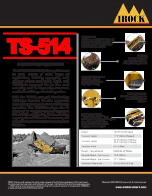 Mobil tarama tesisleri IROCK  TS-514