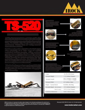 Mobile Screening Plants IROCK  TS-520