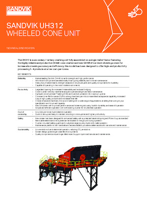Mobile Screening Plants Sandvik UH312