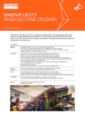 Mobil tarama tesisleri Sandvik UK373