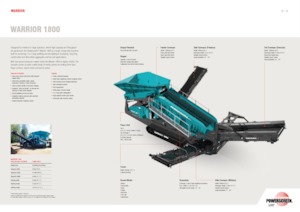 Mobile Screening Plants Powerscreen Warrior 1800