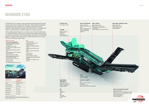 Mobile Screening Plants Powerscreen Warrior 2100
