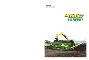 Mobile Screening Plants with Drum McCloskey 512RET