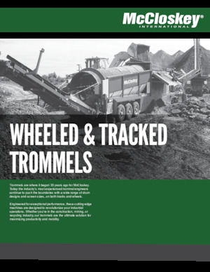 Mobile Screening Plants with Drum McCloskey 516RET