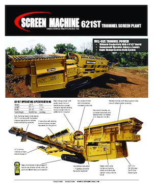 Mobile Screening Plants with Drum Screen Machine Industries  612ST
