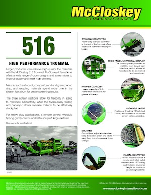 Mobile Screening Plants with Drum McCloskey 616