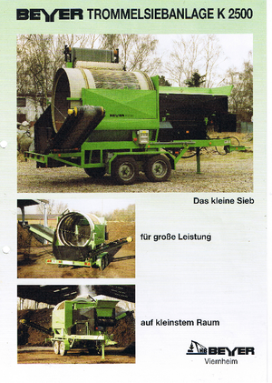Mobile Screening Plants with Drum Beyer K 2500