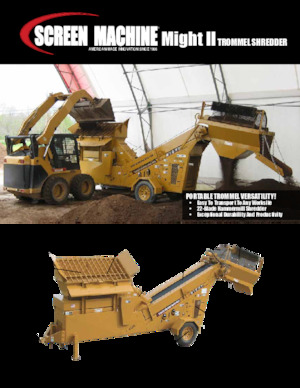 Mobile Screening Plants with Drum Screen Machine Industries  Might II