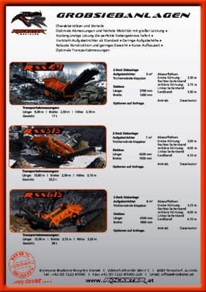 Mobile Screening Plants Rockster RSS 49
