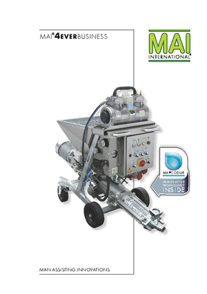 Mortar Mixing Pumps MAI® MAI 4 Ever Business