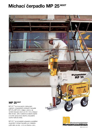 Mortar Mixing Pumps Putzmeister MP 25 Mixit 400/50
