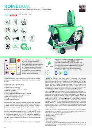 Harç Püskürtme ve Taşıma Makineleri Imer Koine Dual