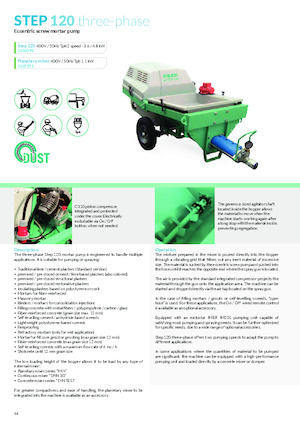 Mortar Spraying and Conveying Machinery Imer Step 120 Fproof