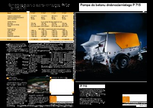 Sabit beton pompaları Putzmeister P 715 TD