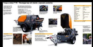 Sabit beton pompaları Putzmeister P 718 TD