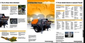 Sabit beton pompaları Putzmeister P 718 TD