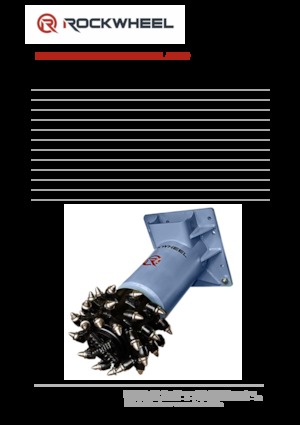 Monte edilebilir freze başlıkları (hidr.) Rockwheel by ROCK.ZONE AX 30