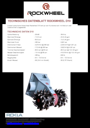 Monte edilebilir freze başlıkları (hidr.) Rockwheel by ROCK.ZONE D 10