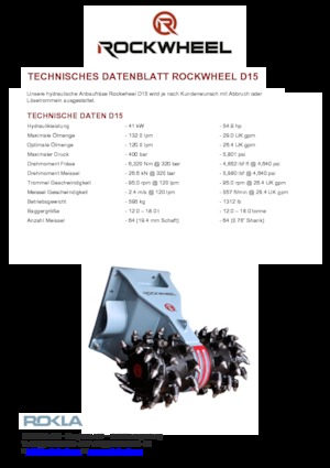 Mountable Milling Heads For Hydraulic Excavators Rockwheel by ROCK.ZONE D 15