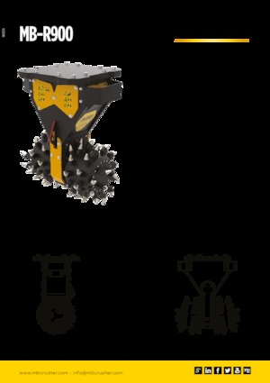 Mountable Milling Heads For Hydraulic Excavators MB Crusher MB-R900
