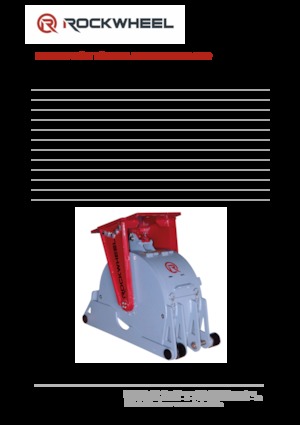Mountable Milling Heads For Hydraulic Excavators Rockwheel by ROCK.ZONE RR 300