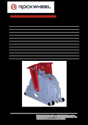 Mountable Milling Heads For Hydraulic Excavators Rockwheel by ROCK.ZONE RR 300