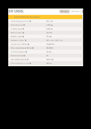 Mountable Milling Heads For Hydraulic Excavators Epiroc ER 1500L