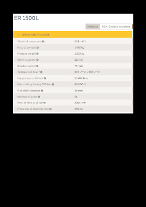Mountable Milling Heads For Hydraulic Excavators Epiroc ER 1500L