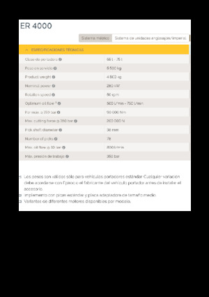 Monte edilebilir freze başlıkları (hidr.) Epiroc ER 4000