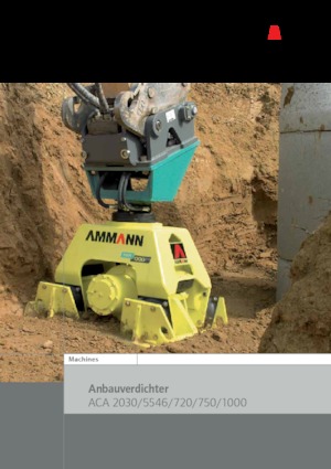 Compactors for Hydraulic excavators Ammann ACA 1000