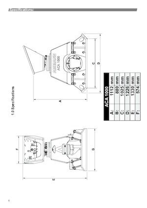 Montajlı yüzey vibratörleri Ammann ACA 1000