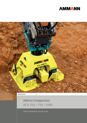 Compactors for Hydraulic excavators Ammann ACA 350