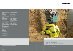 Compactors for Hydraulic excavators Ammann ACA 350 R