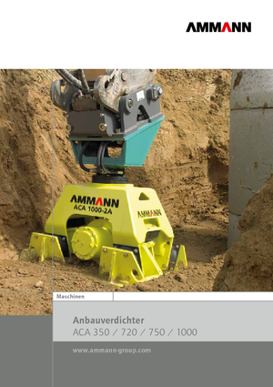 Montajlı yüzey vibratörleri Ammann ACA 350 R