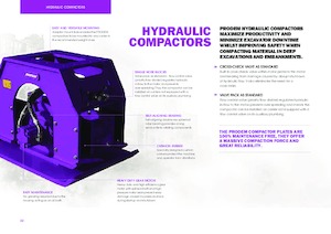 Compactors for Hydraulic excavators Prodem PHC150