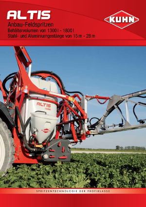 Tarla püskürtücüler Kuhn Altis 1600