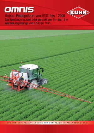 Tarla püskürtücüler Kuhn Omnis 800