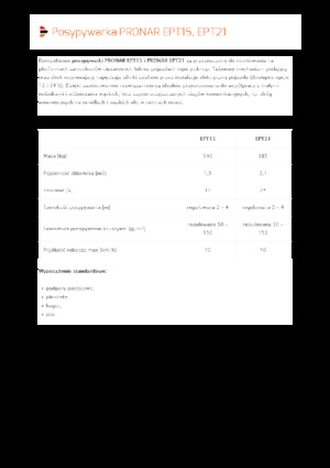 Monte edilmiş yayılma meclisleri Pronar EPT 21