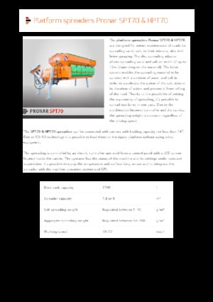Mounted Spreading Assemblies Pronar SPT 70 